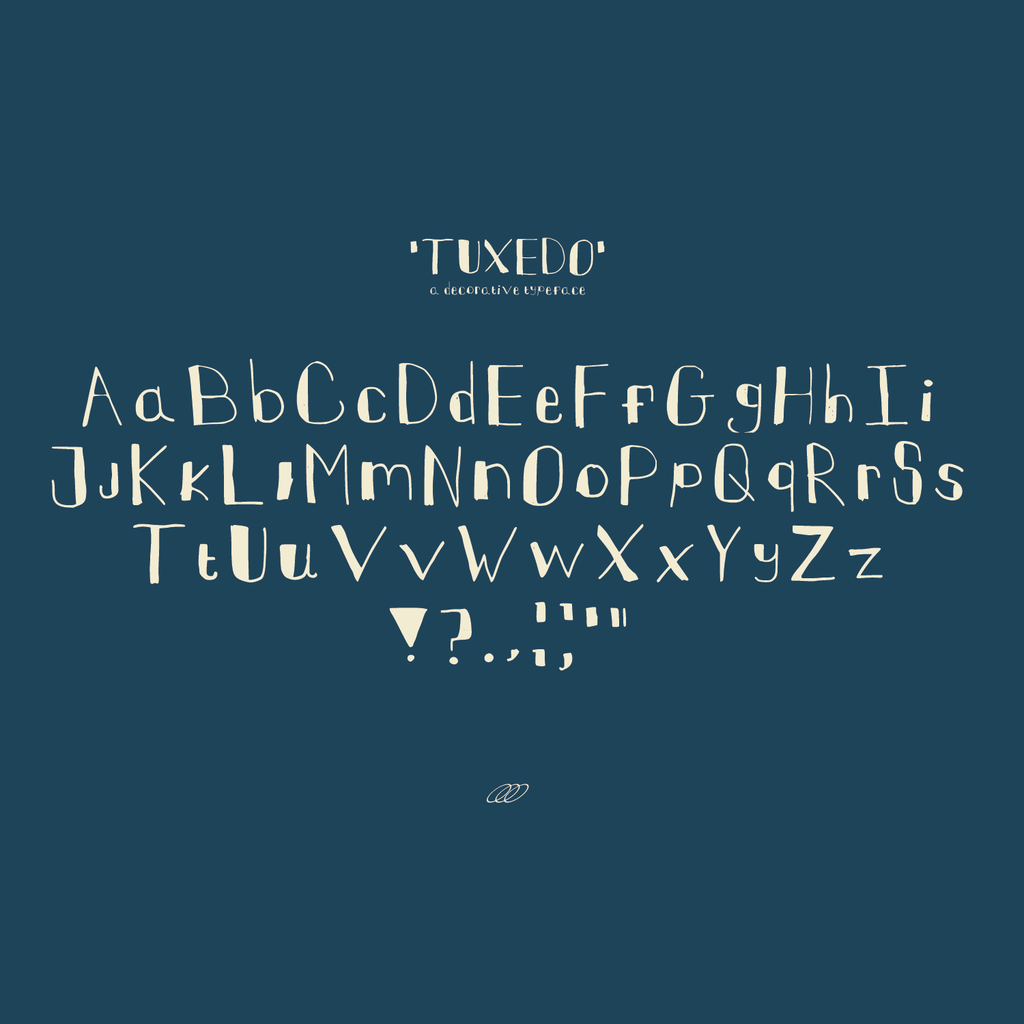 'Tuxedo' Digital Typeface